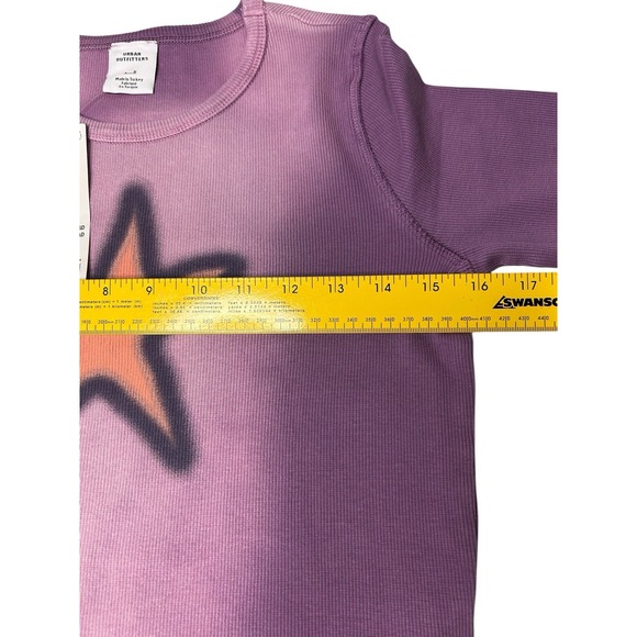 Urban Outfitters Crewneck Long Sleeve Ribbed Crop Top Women's Size Large. NWT - Picture 5 of 8